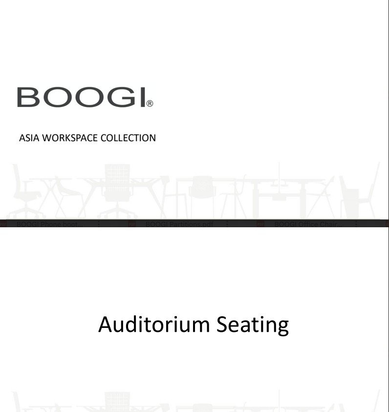 BOOGI auditorium seating