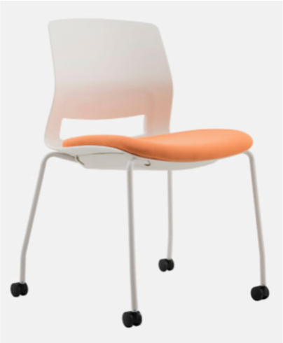 fino four legs chair with castors 01