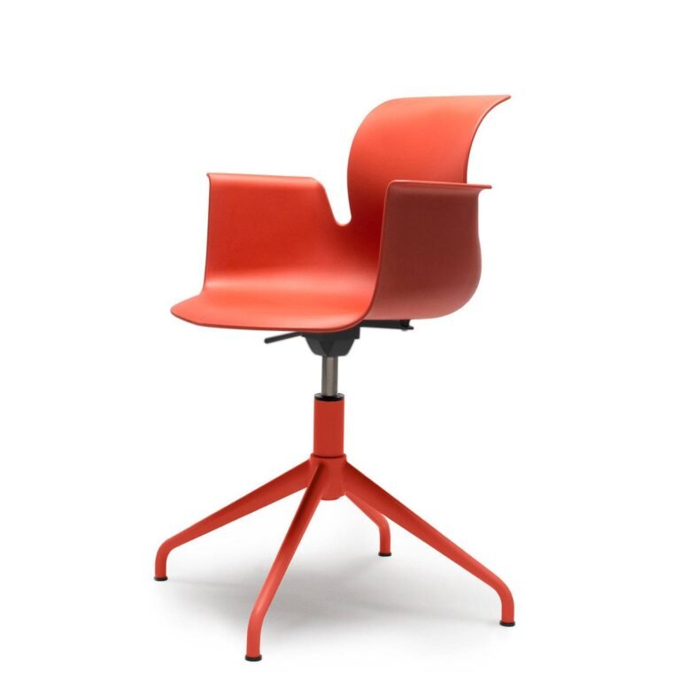 floetotto pro armchair four star frame 3017 korallrot korallrot sitzmechanik schwarz