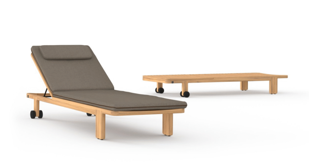 hacienda sunbed teak