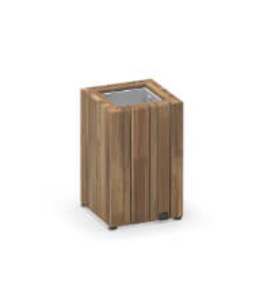imo teak planter 24 x 24 x 38 cm