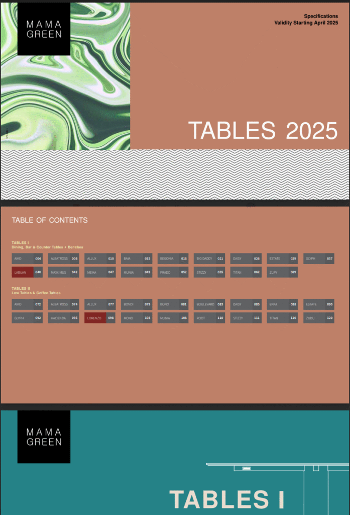 mamagreen table 2025
