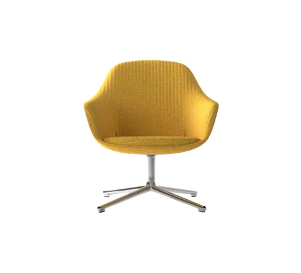 sessa lounge chair 4 cross legs (aluminum base)