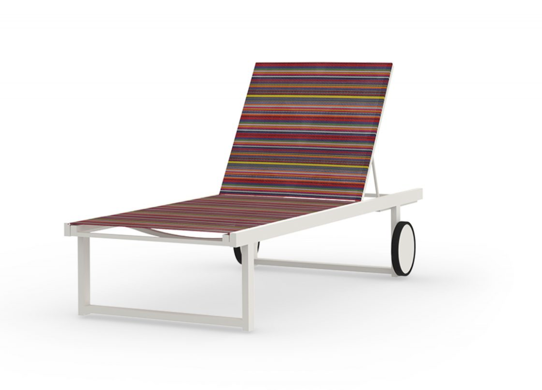 stripe lounger