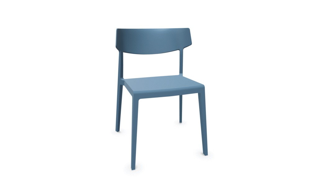 wing chair light blue
