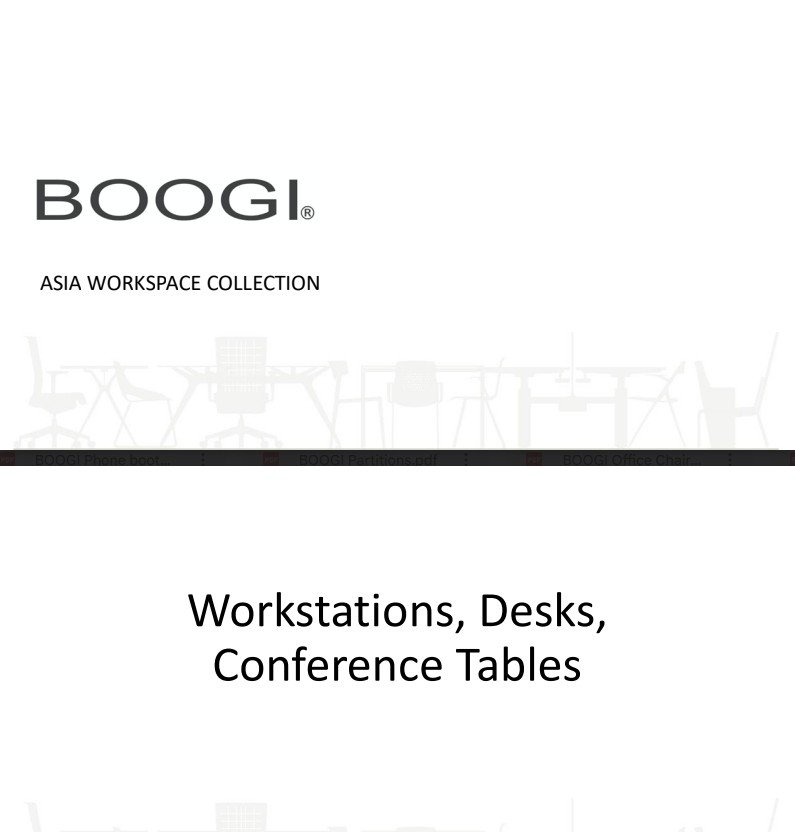 BOOGI workstations, desks