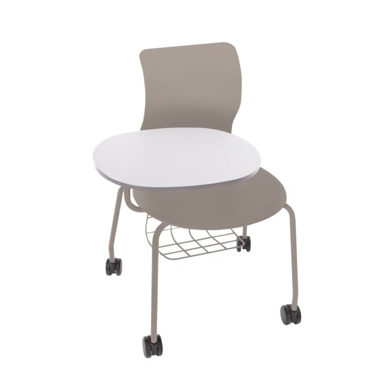 floetotto pro chair vierbeingestell mit rollen und ablagekorb warmgrey